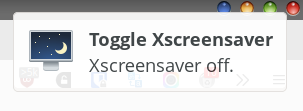 Notification screensaver off