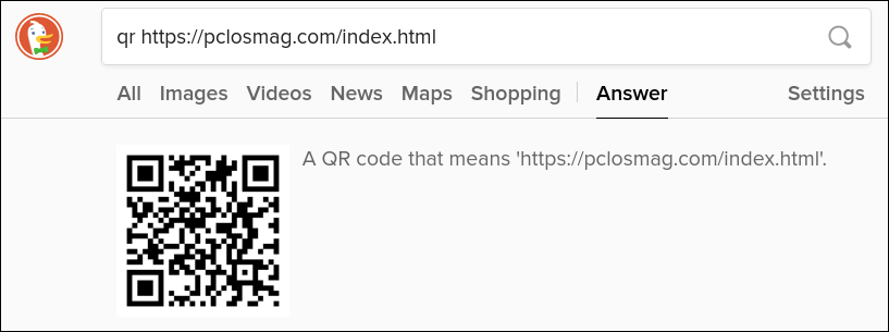 Duck Duck Go QR Code