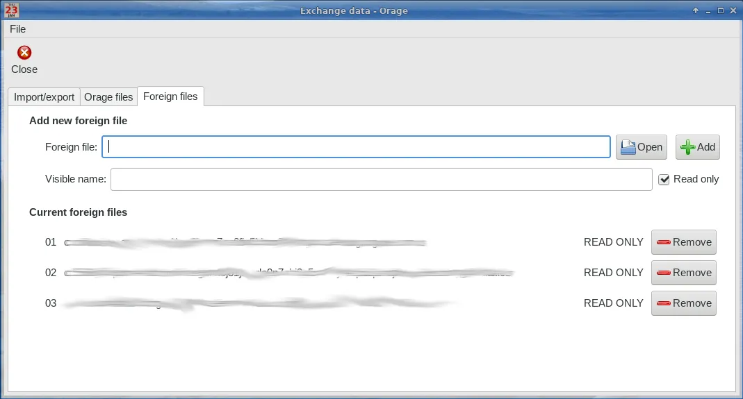 Orage Exchange Linking