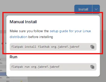 Flatpak installation